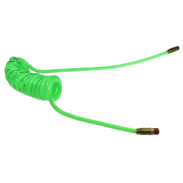 Flexcoil 3/8 ID x 10 ft 1/4 MPT Swivel Reusable Green